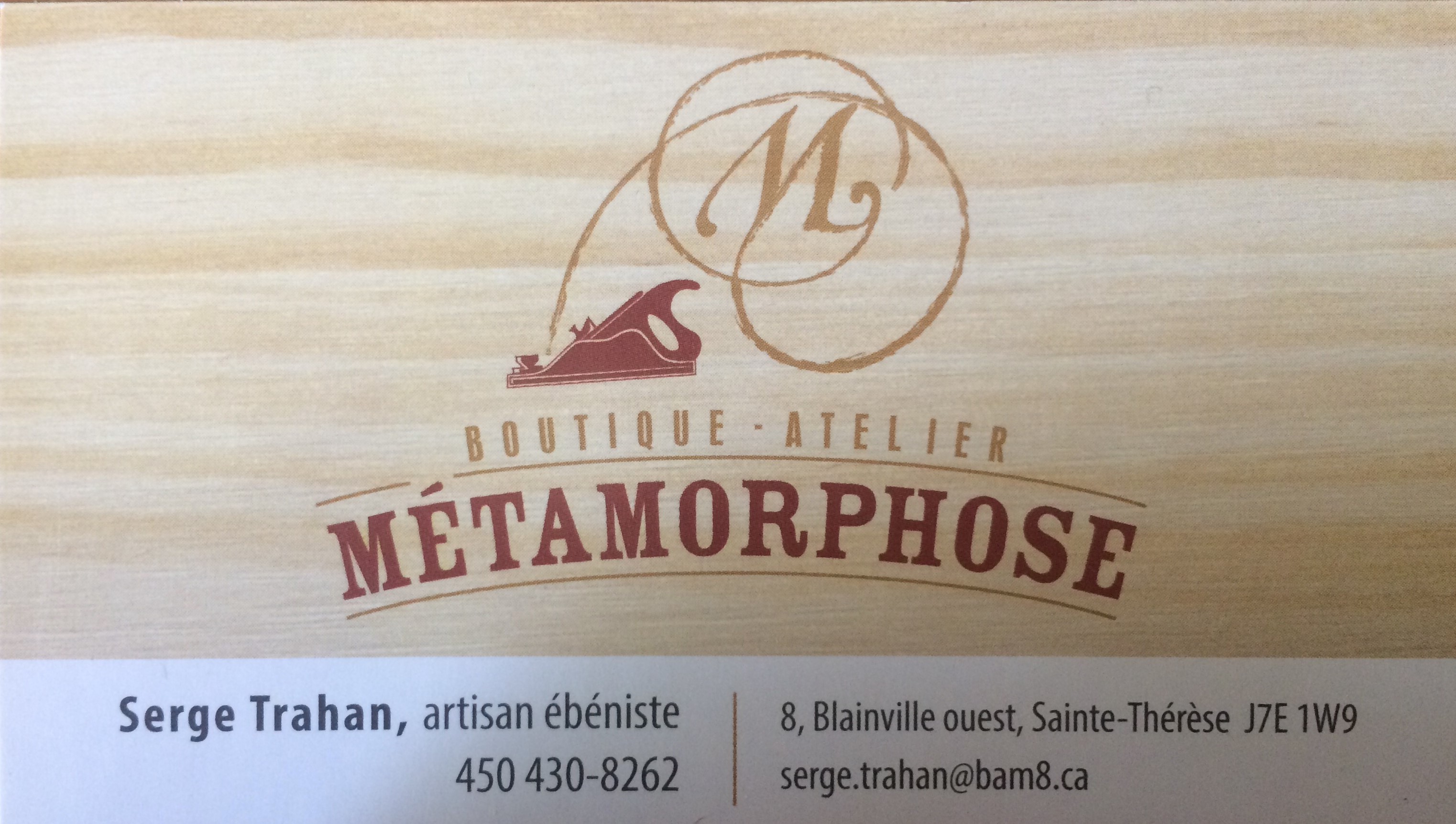 Atelier Métamorphose, Ébénisterie